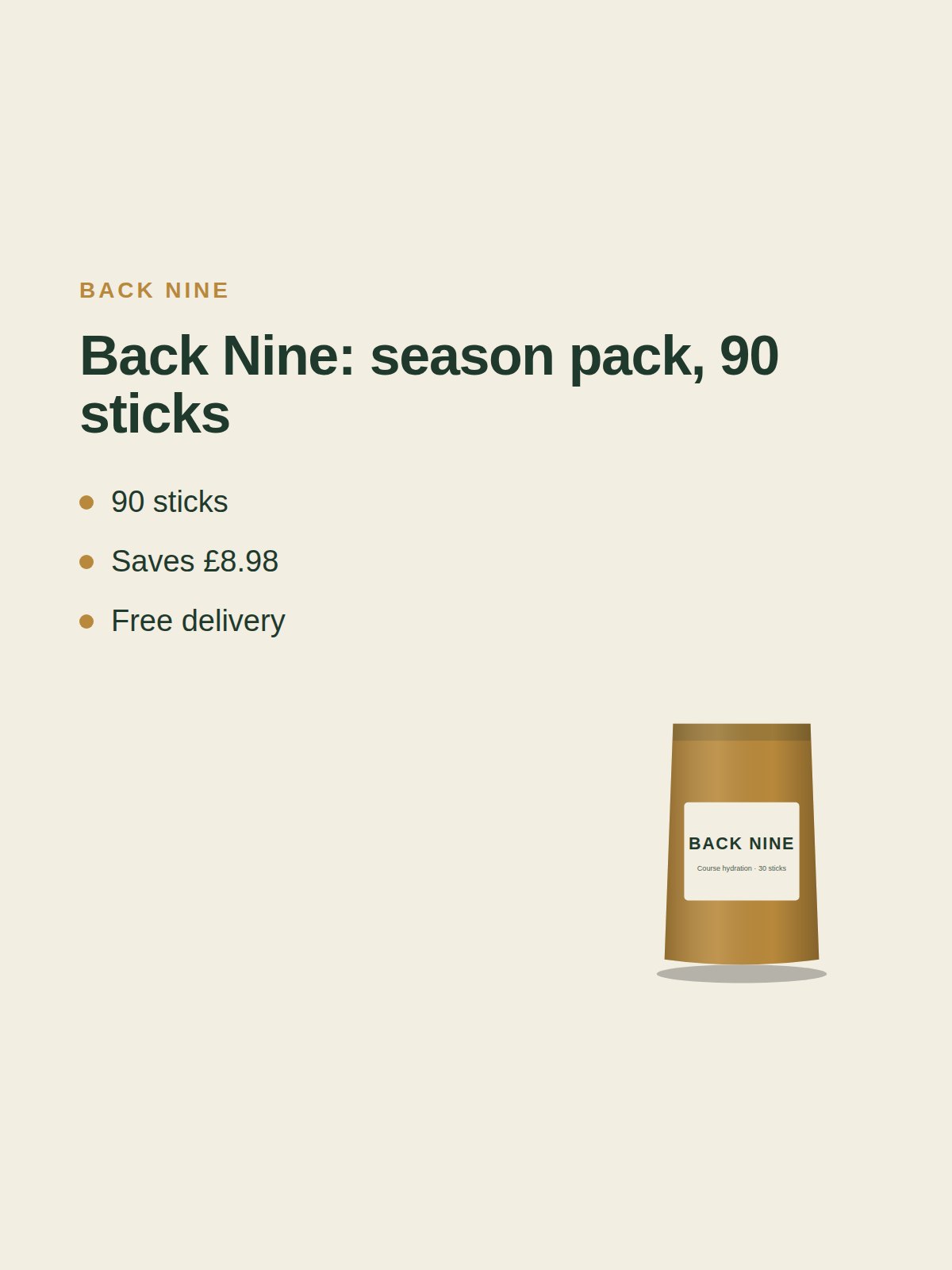 Back Nine: season pack, 90 sticks 6